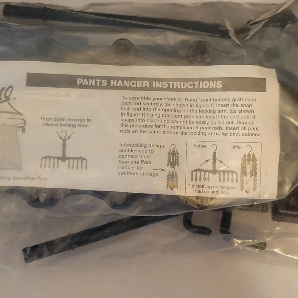 Hook'n Hang for Pants Hanger